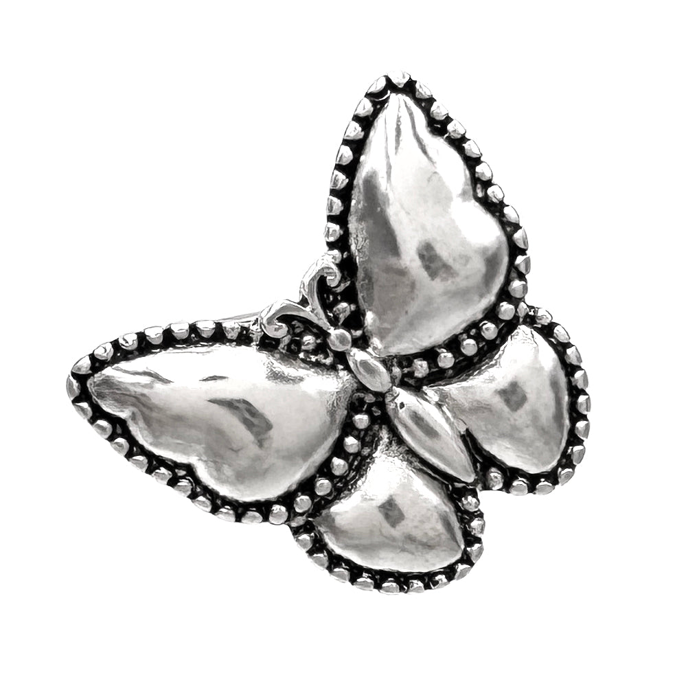 Silver Butterfly Ring