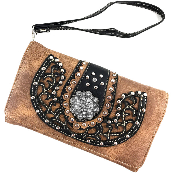 Western Floral Concho Women's Wallet