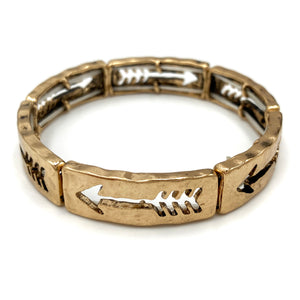 Native Arrow Cutout Stretch Bracelet