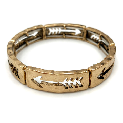 Native Arrow Cutout Stretch Bracelet