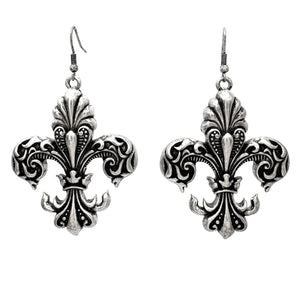 Filigree Fleur De Lis Earrings