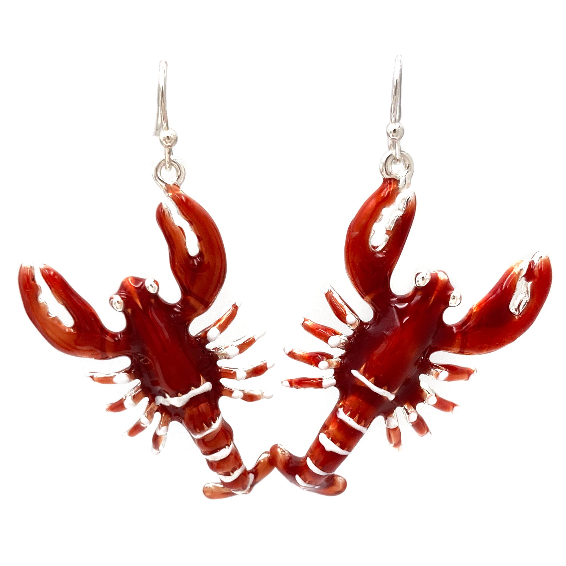 Lobster Shaped Epoxy Earrings