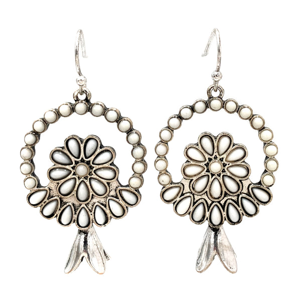 Floral Squash Blossom Earrings