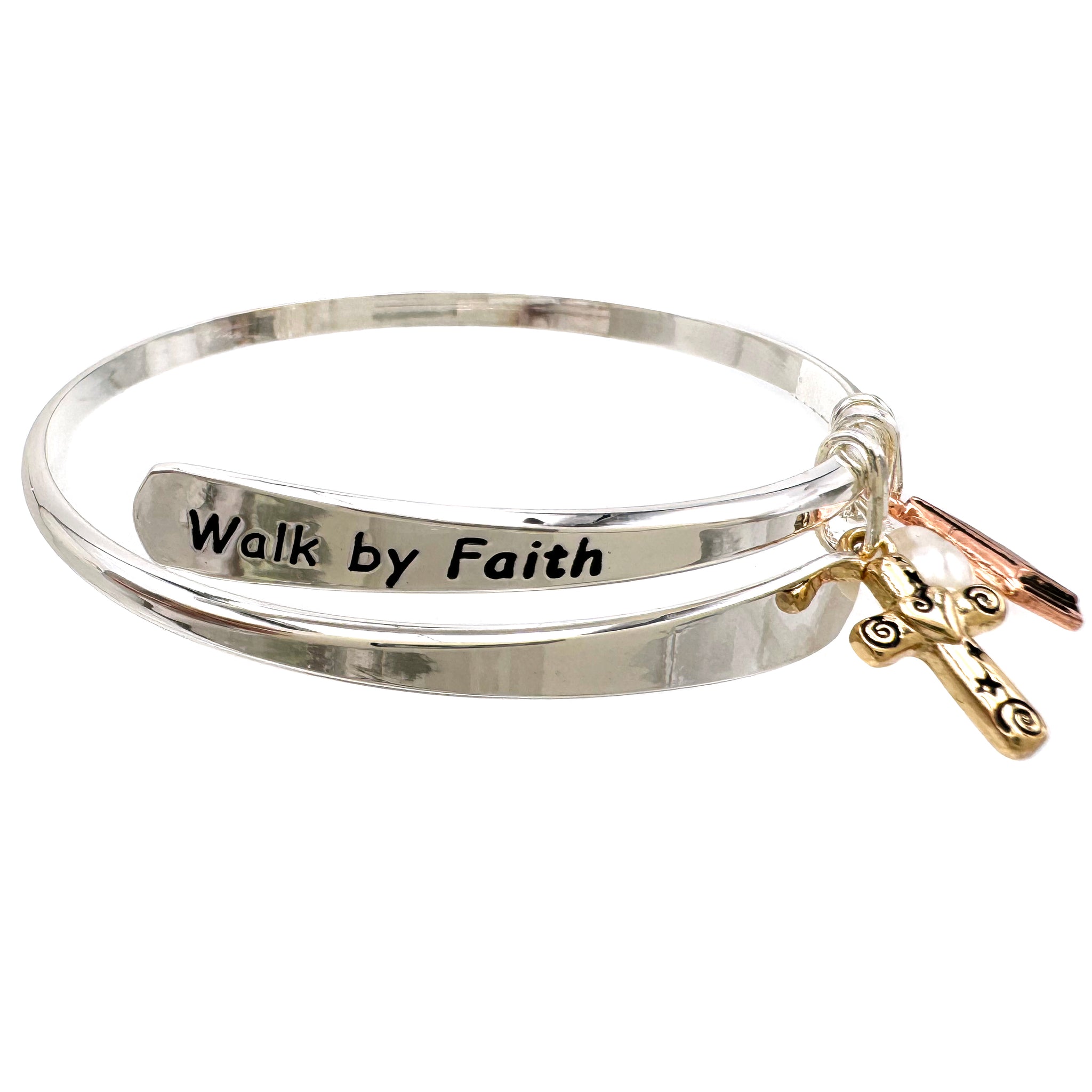 Walk By Faith Bangle Bracelet