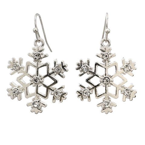 Snowflake Rhinestone Earrings