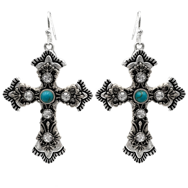 Roman Cross Earrings