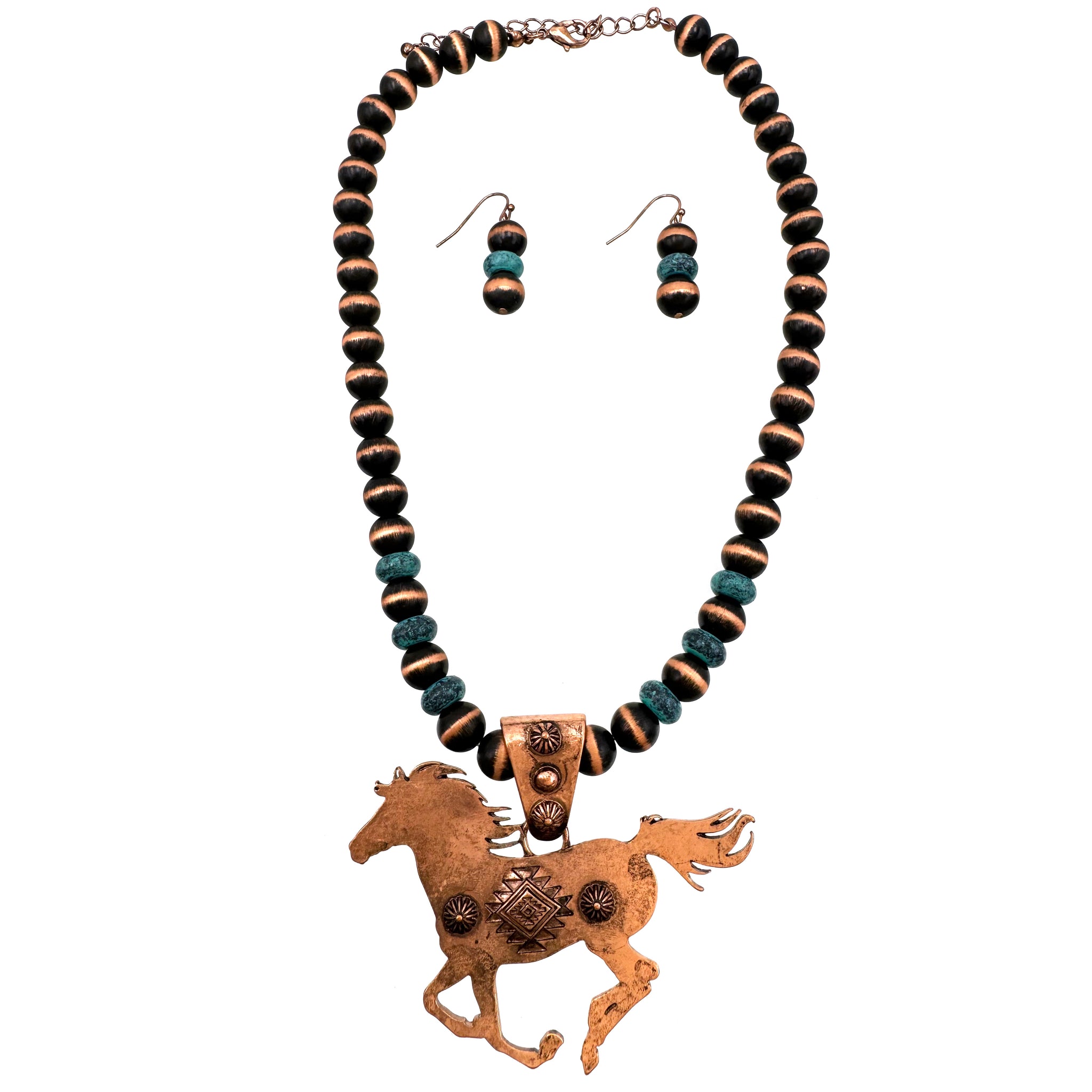 Native Plate Horse Navajo Necklace