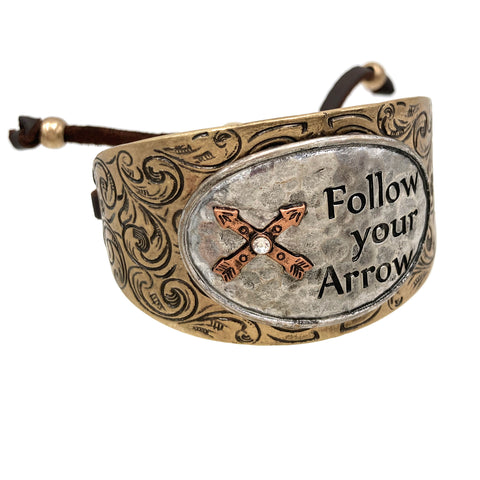 Follow Your Arrow Western Bangle Cuff