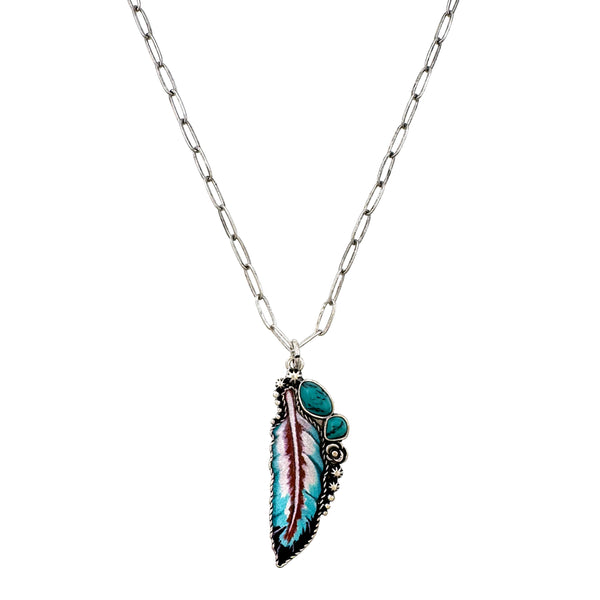 Native Indian Feathers Necklace