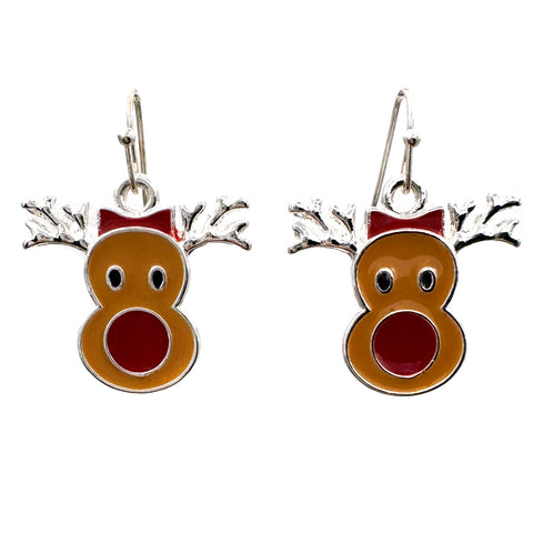 Cute Reindeer Metal Earrings