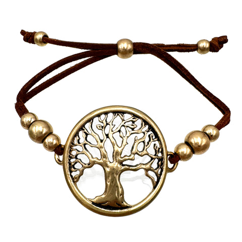 Tree of Life Suede Bracelet