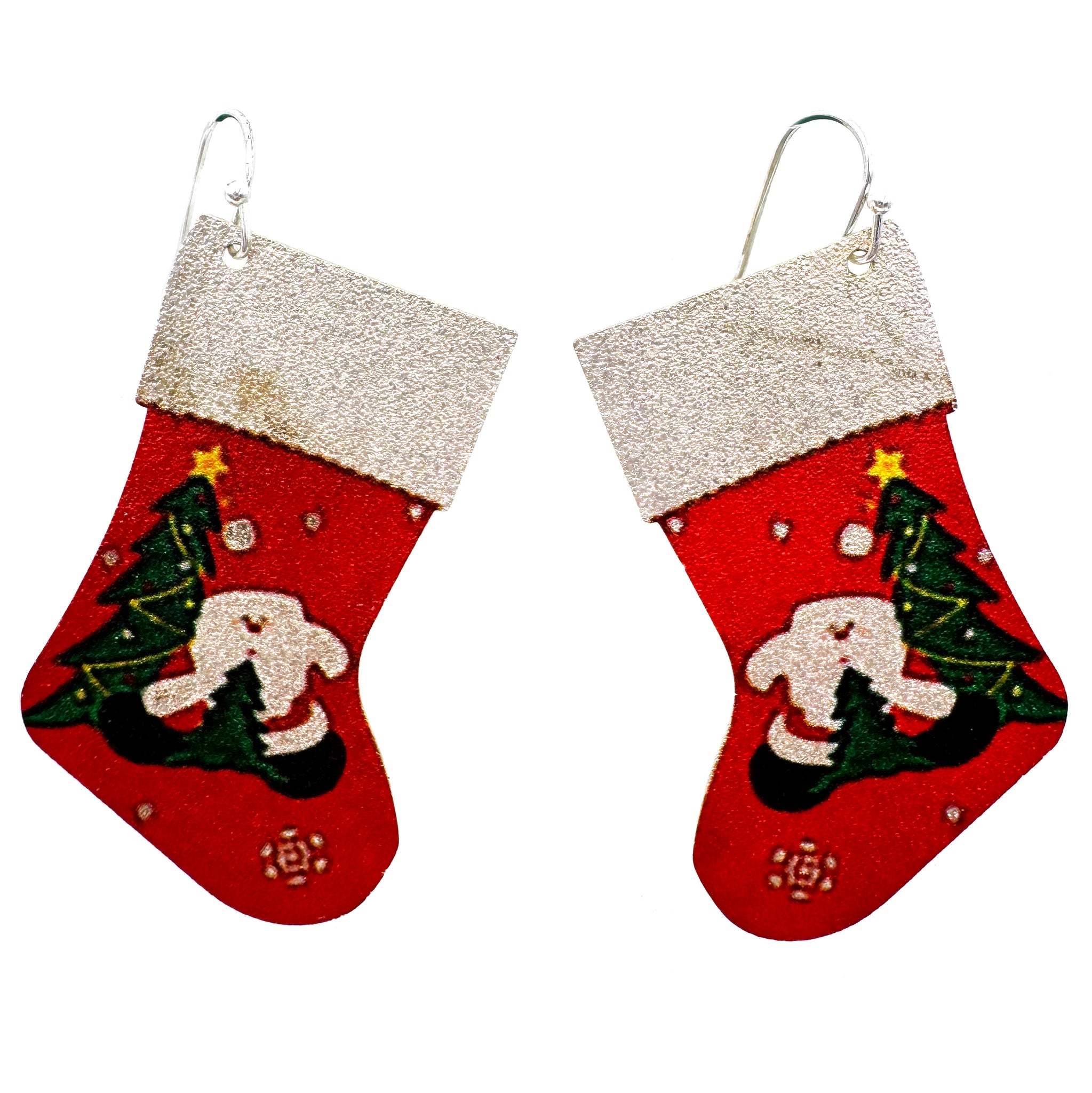 Christmas Red Stocking Earrings