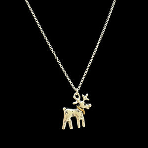 Christmas Reindeer Snowflakes Necklace