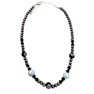 8 Ball Navajo Bead Necklace