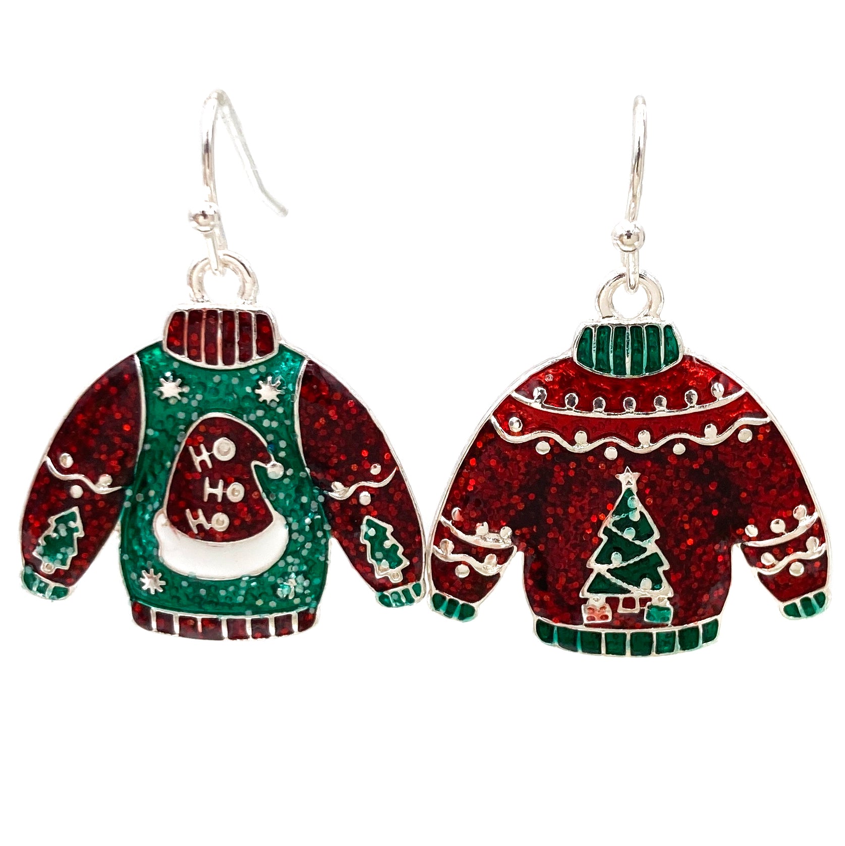 Ugly Christmas Sweater Mismatch Earrings