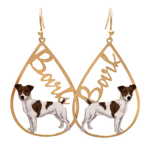 Dog Bark Gold Earrings