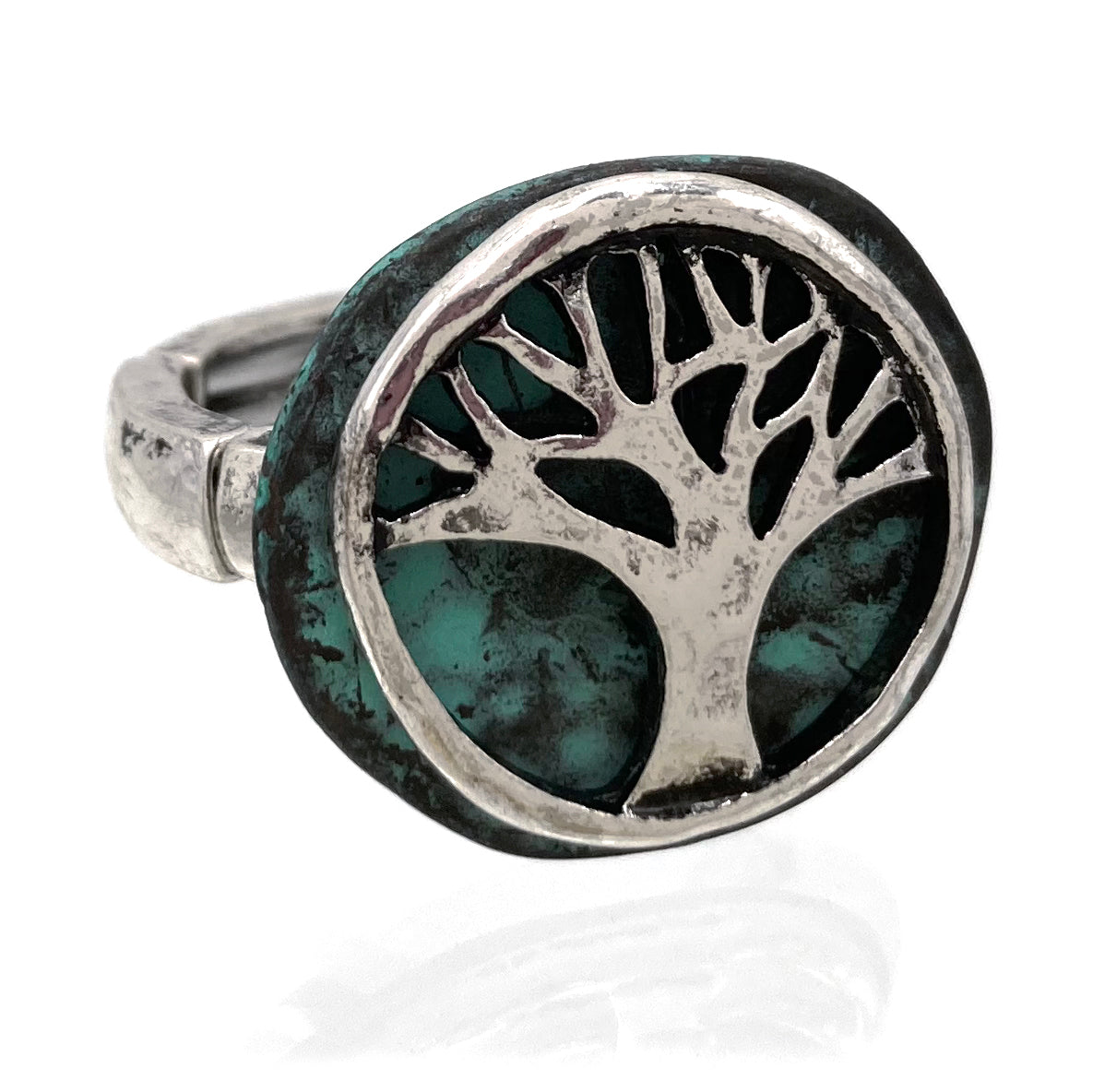 Tree Metal Stretch Ring