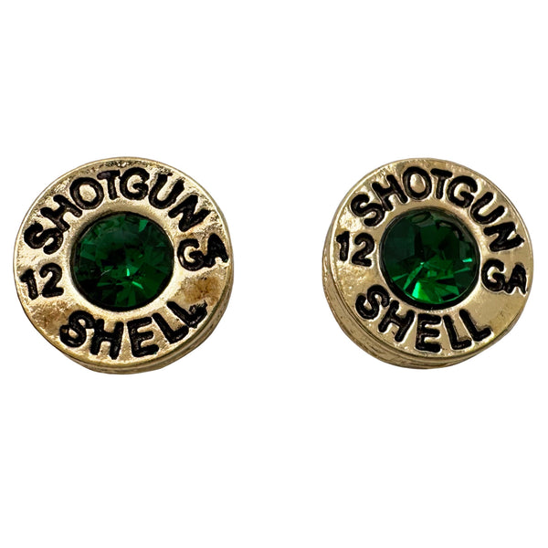 Bullet Shell Rhinestone Western Earring