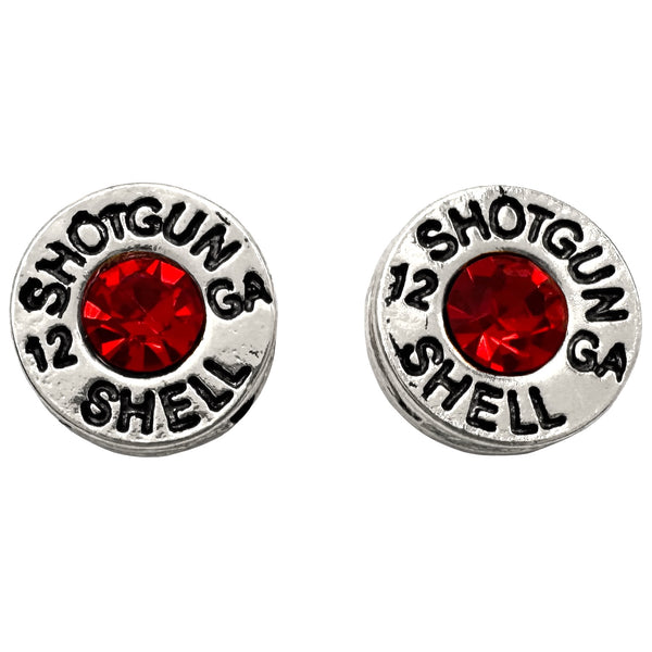 Bullet Shell Rhinestone Western Earring