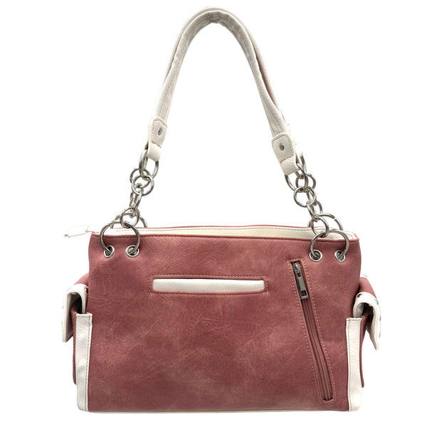 Butterfly Rainbow Embroidered Handbag