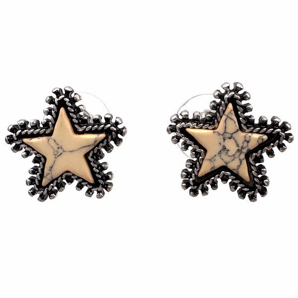 Turquoise Star Stud Earrings