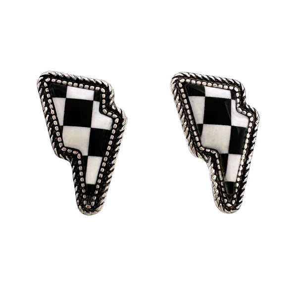 Lightning Bolt Stud Earrings