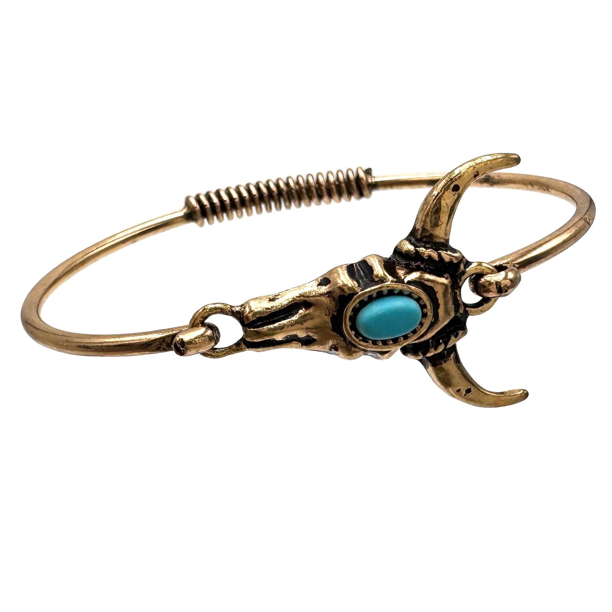 Gold Longhorn Bangle