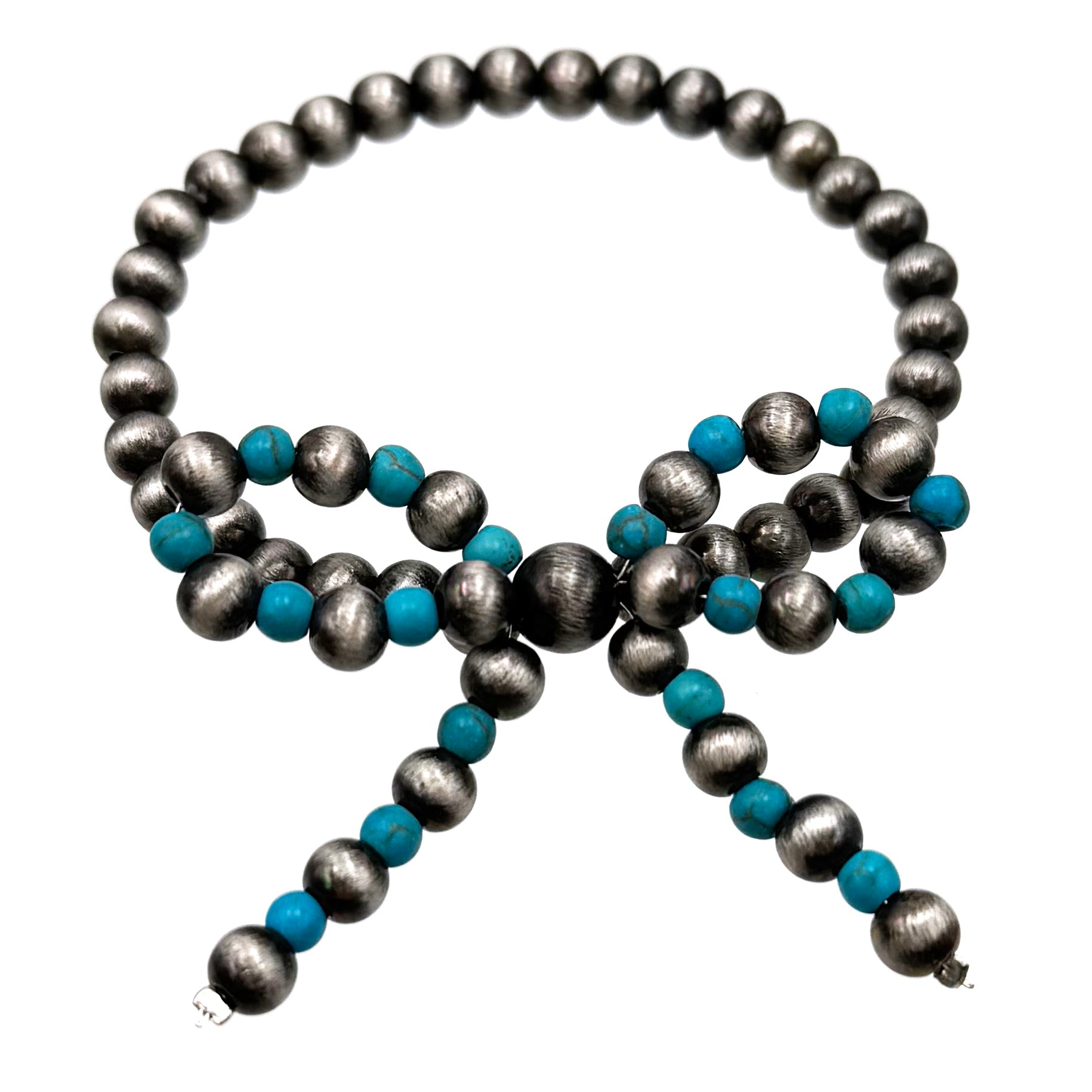 Ribbon Style Turquoise Navajo Beads Bracelet