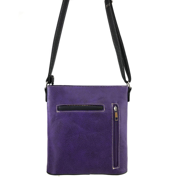 Cross Flower Blossom Western Crossbody Purse