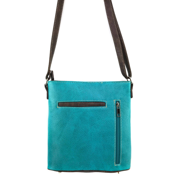 Cross Flower Blossom Western Crossbody Purse