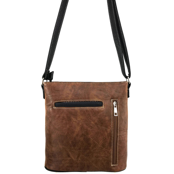 Cross Flower Blossom Western Crossbody Purse