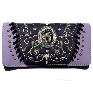 Western Floral Horse Wallet