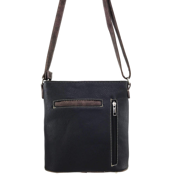 Cross Flower Blossom Western Crossbody Purse