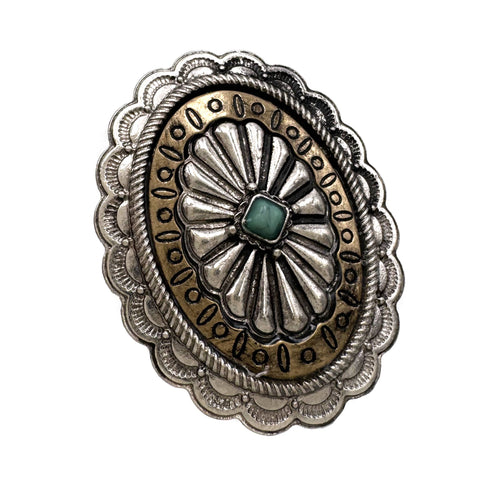 Large Western Concho Statement Ring
