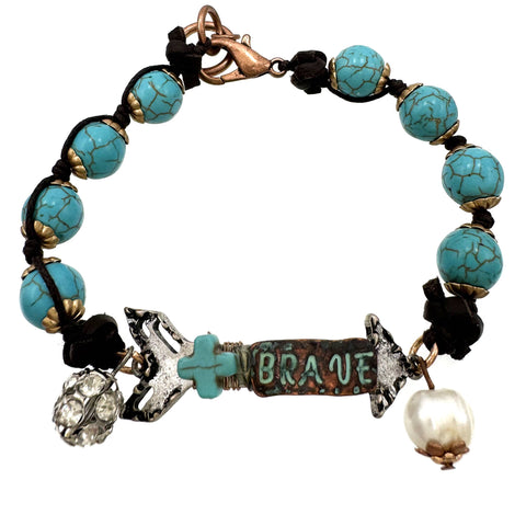 Turquoise Bead Brave Bohemian Bracelet