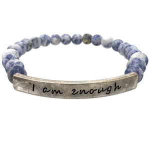 I am enough Stone Bracelet