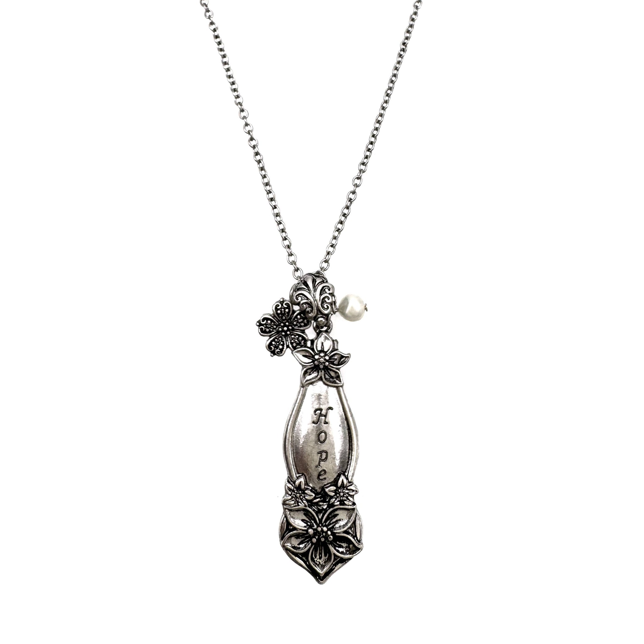 Flower Hope Pendant Necklace
