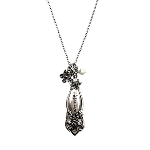 Flower Hope Pendant Necklace