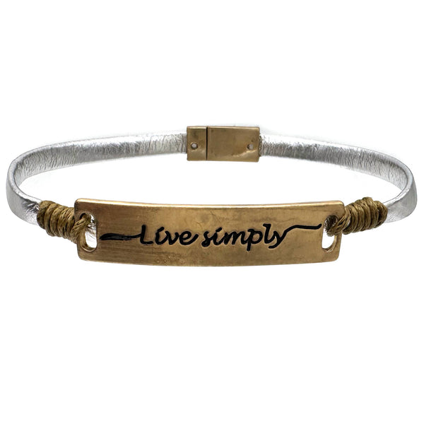 Love Simply Cord Bracelet