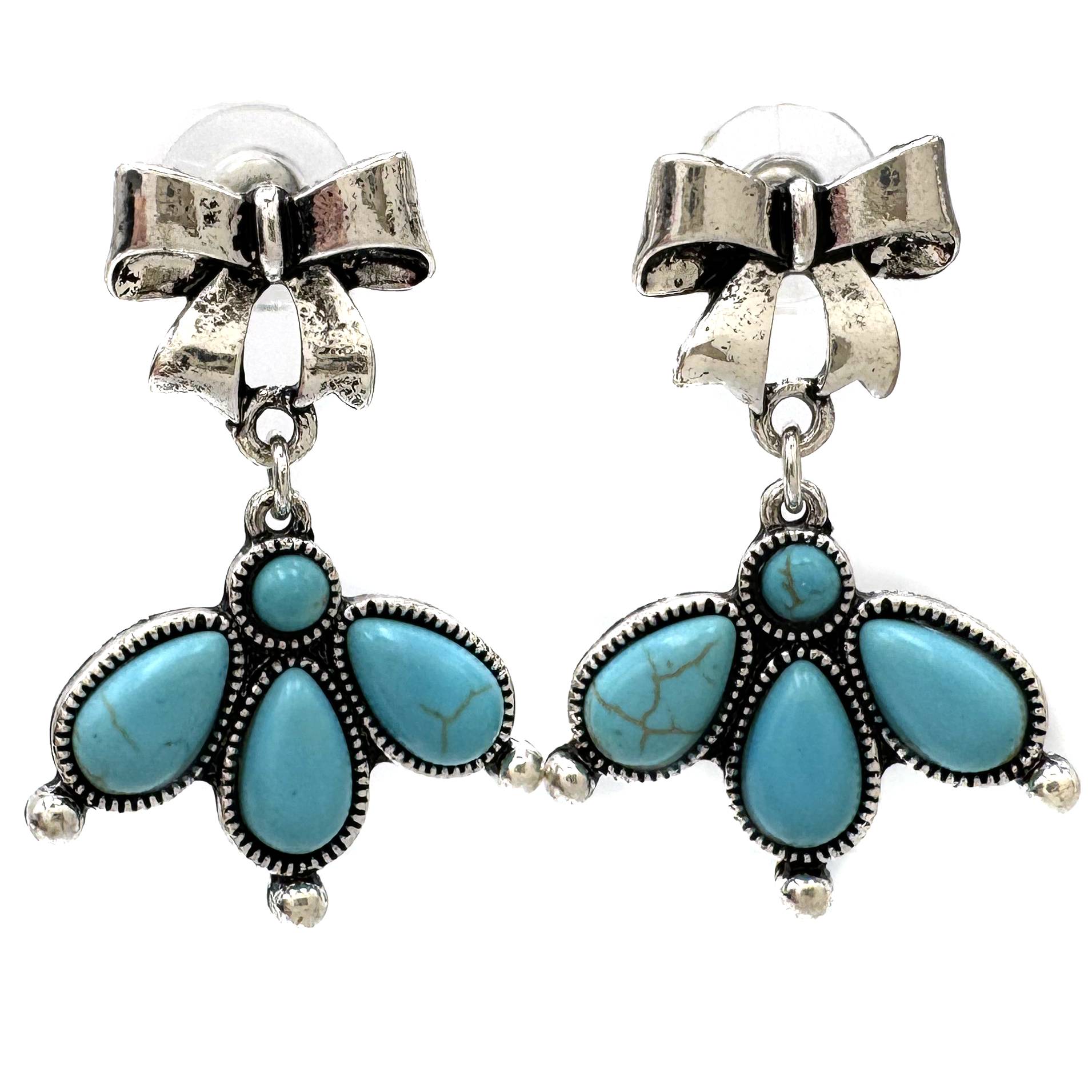 Ribbon Turquoise Earrings