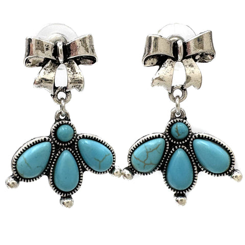 Ribbon Turquoise Earrings