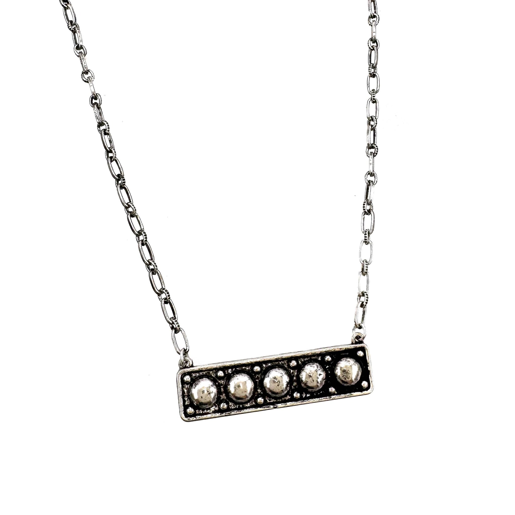 Ball Metal Bar Necklace