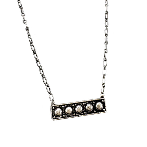 Ball Metal Bar Necklace