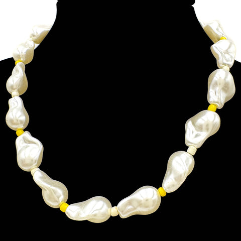 Baroque Pearl Beaded Necklace