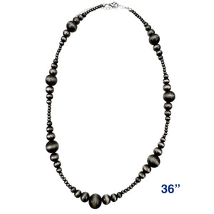 Navajo Assorted Size Beads 36" Long Necklace