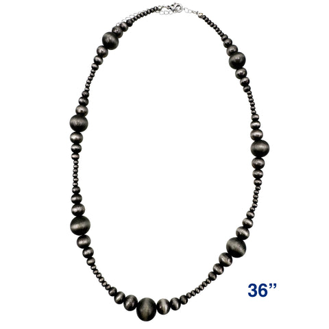 Navajo Assorted Size Beads 36" Long Necklace