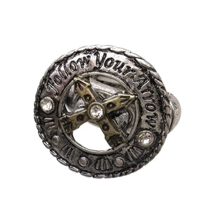 Follow Your Arrow Stretch Circle Ring