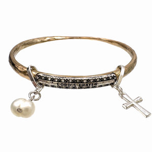 Lord's Prayer Bangle Bracelet