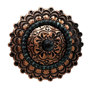 Western Concho Scarf Brooch