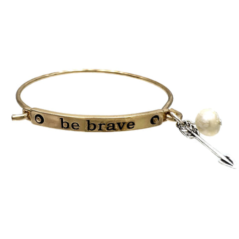 Be Brave Charms Bangle